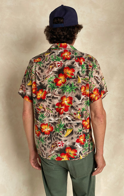 Size Med. Vintage 60s Aloha Hawaiian shirt Made in Japan-AJ357 Studio