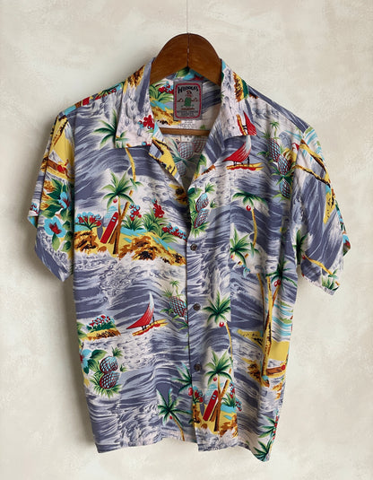 Size 14/16 youth . Vintage 90s Hawaiian shirt-AJ357 Studio