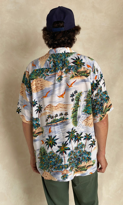 Size Large. Vintage 90s Hawaiian shirt-AJ357 Studio