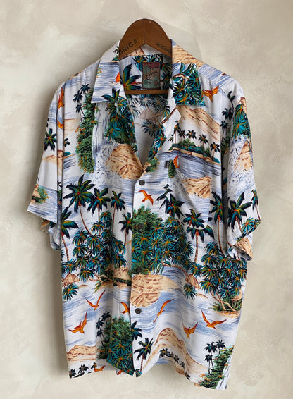 Size Large. Vintage 90s Hawaiian shirt-AJ357 Studio