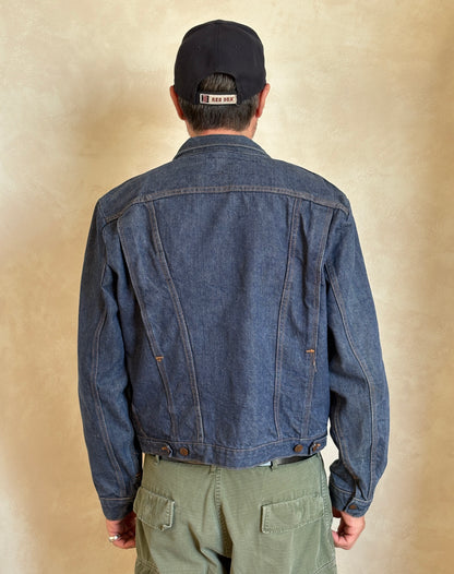 Size 46US / 56EU. Authentic 24MJZ Maverick Jacket – USA-Made Raw Denim Classic