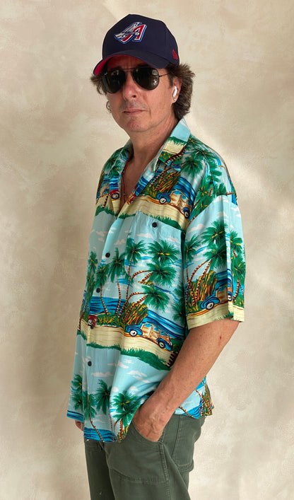 Size Large. Vintage 90s Hawaiian shirt-AJ357 Studio