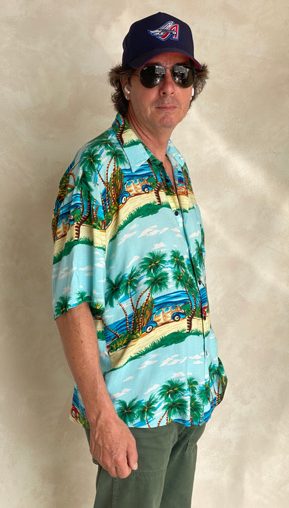 Size Large. Vintage 90s Hawaiian shirt-AJ357 Studio