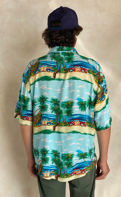 Size Large. Vintage 90s Hawaiian shirt-AJ357 Studio