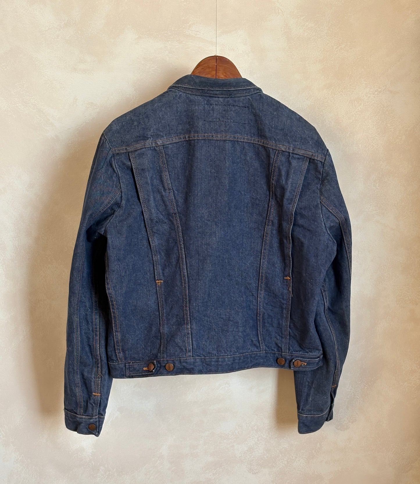 Size 46US / 56EU. Authentic 24MJZ Maverick Jacket – USA-Made Raw Denim Classic