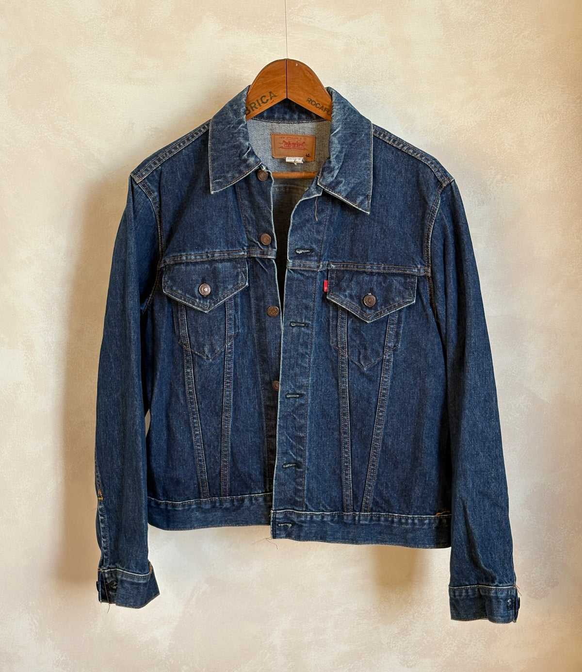 Size 42US / 52EU . Vintage 70s Levis jacket Made in USA.-AJ357 Studio