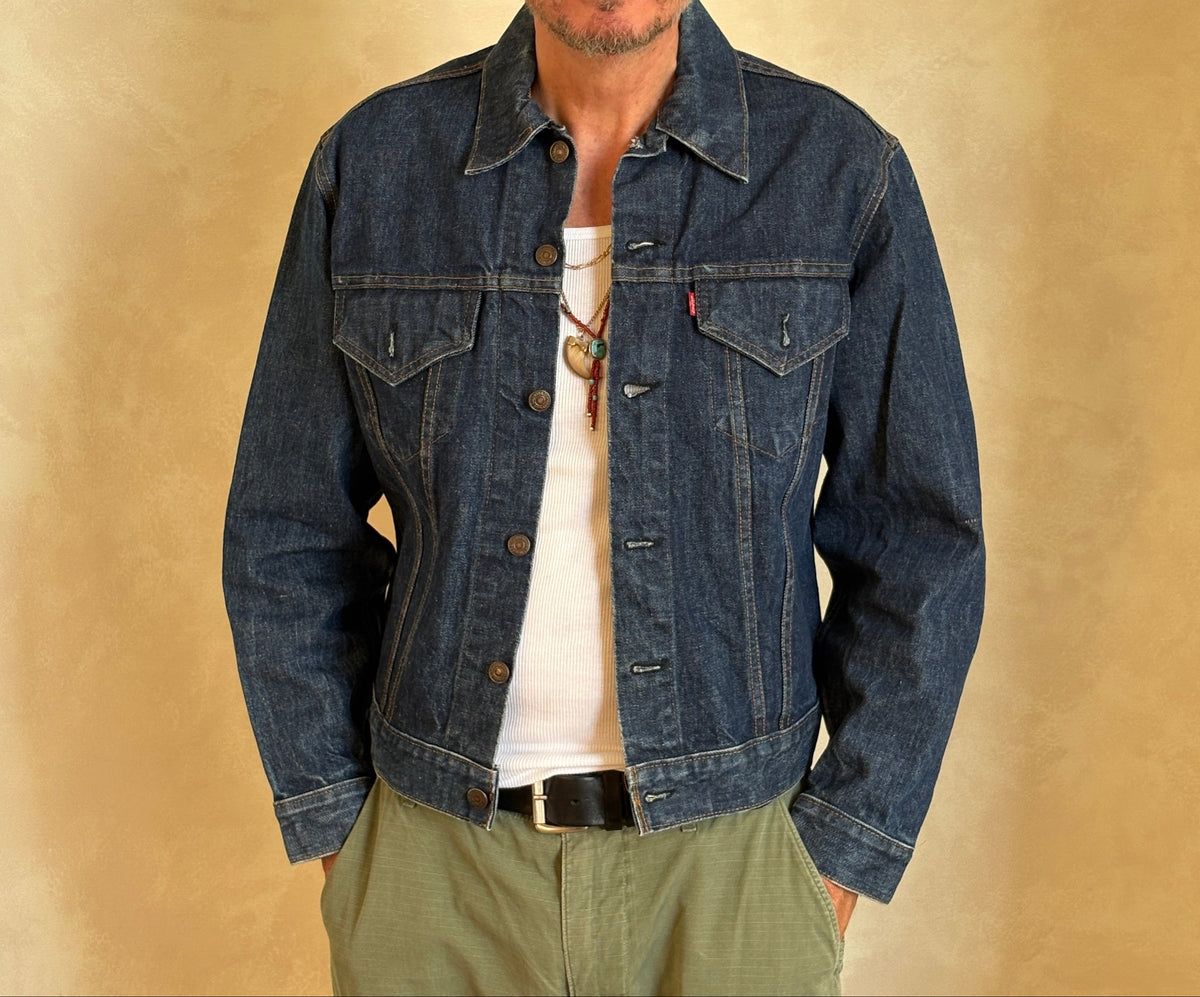 Size 42US / 52EU . Vintage 70s Levis jacket Made in USA.-AJ357 Studio