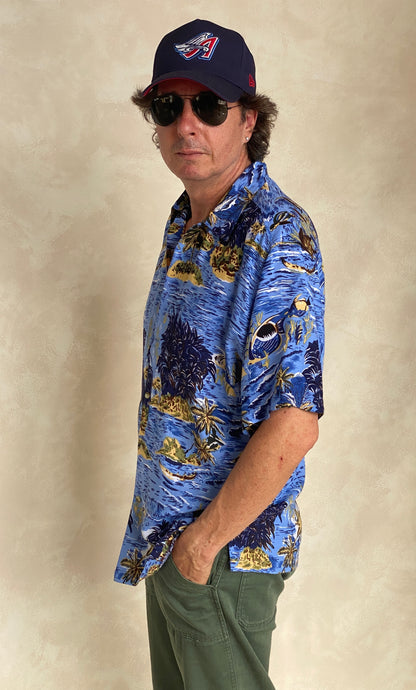 Size Large. Vintage 90s Hawaiian shirt-AJ357 Studio