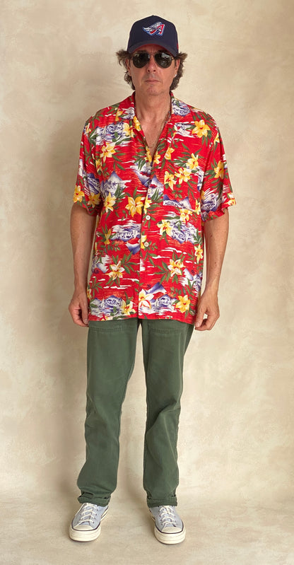 Size Large. Vintage 90s Hawaiian shirt-AJ357 Studio