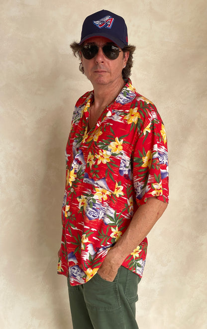 Size Large. Vintage 90s Hawaiian shirt-AJ357 Studio