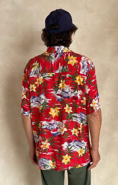 Size Large. Vintage 90s Hawaiian shirt-AJ357 Studio