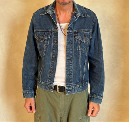 Size 42US / 52EU . Vintage 70s Levi’s Denim Jacket – 2 Pockets – Made in USA-AJ357 Studio