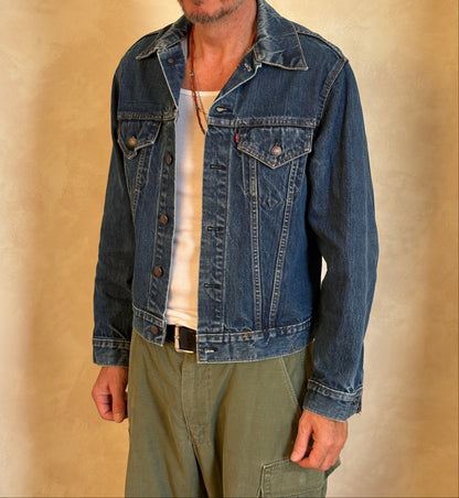 Size 42US / 52EU . Vintage 70s Levi’s Denim Jacket – 2 Pockets – Made in USA-AJ357 Studio