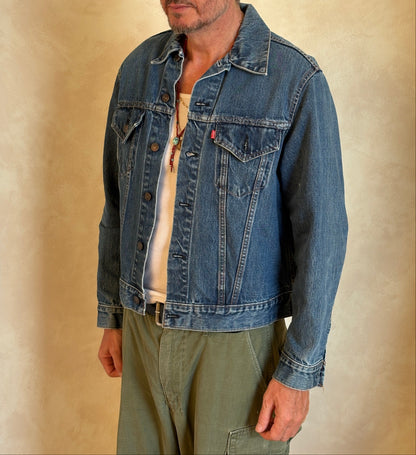 Size 42-44US / 52-54EU . Vintage 70s Levi’s Denim Jacket – 2 Pockets – Made in USA-AJ357 Studio