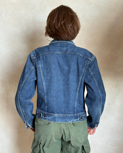 Size 38US / 48EU . Vintage 80s Lee Denim Jacket – 2 Pockets – Made in USA-AJ357 Studio