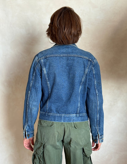 Size 36US / 46EU . Vintage 80s Lee Denim Jacket – 2 Pockets – Made in USA-AJ357 Studio