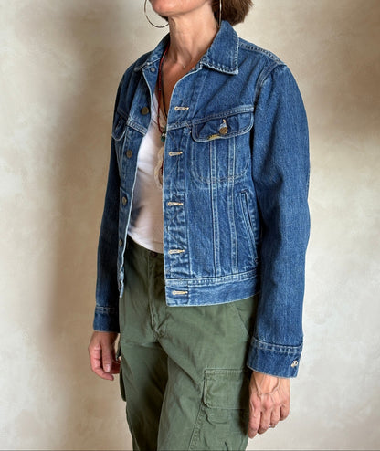 Size 36US / 46EU .Vintage 80s Lee Denim Jacket – 4 Pockets – Made in USA-AJ357 Studio
