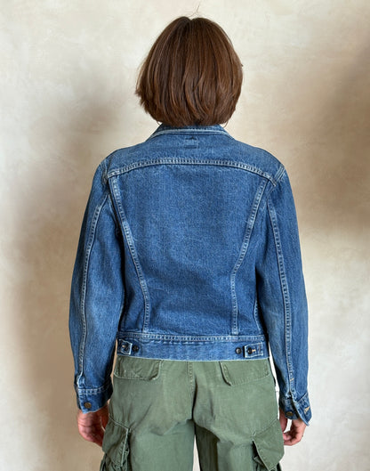 Size 36US / 46EU .Vintage 80s Lee Denim Jacket – 4 Pockets – Made in USA-AJ357 Studio