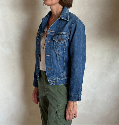Size 36US /46EU. Vintage 70s Wrangler Denim Jacket – 2 Pockets – Made in USA-AJ357 Studio