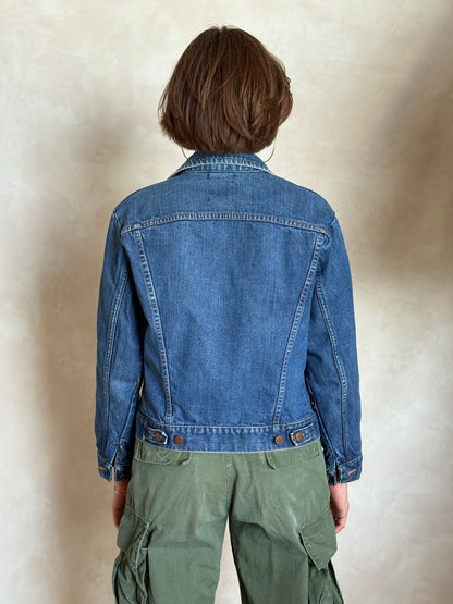 Size 36US /46EU. Vintage 70s Wrangler Denim Jacket – 2 Pockets – Made in USA-AJ357 Studio