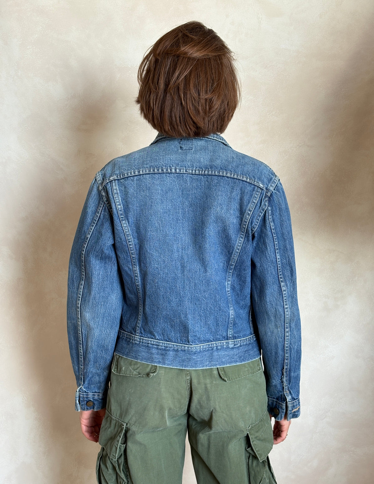Size youth 20. Vintage 80s Lee Denim Jacket – 2 Pockets – Made in USA USA-AJ357 Studio