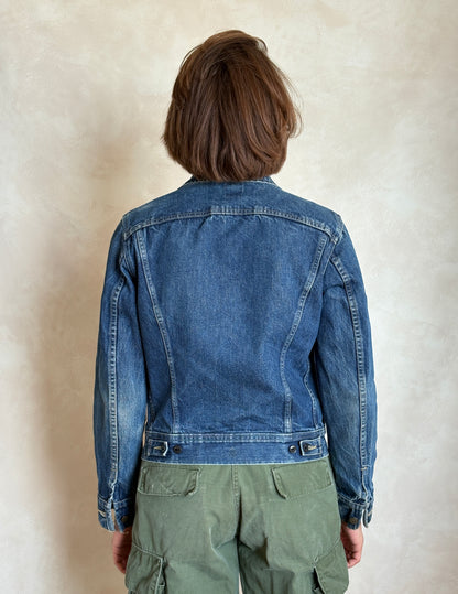 Size 34US / 44EU .Vintage 80s Lee Denim Jacket – 24Pockets – Made in USA-AJ357 Studio