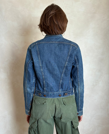 Size 34US /44EU USA .Vintage 80s Maverick Denim Jacket – 4 Pockets – Made in USA-AJ357 Studio