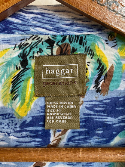 Size Medium. Vintage 90s Rayon Hawaiian shirt by Haggar-AJ357 Studio