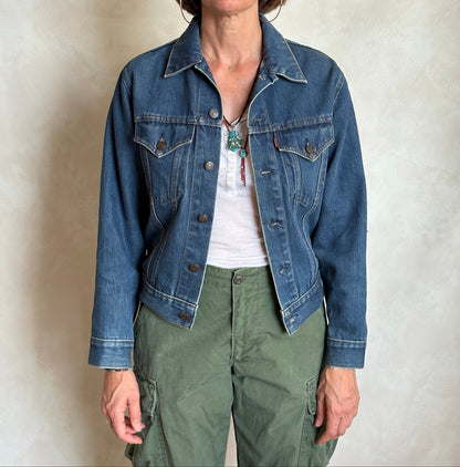 Size 34US / 44EU .Vintage 70s Levi’s Denim Jacket – 2 Pockets – Made in USA-AJ357 Studio