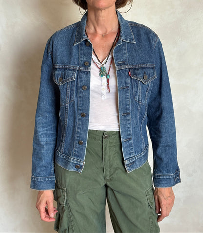 Size 38US/48EU .Vintage 70s Levi’s Denim Jacket – 2 Pockets – Made in USA-AJ357 Studio