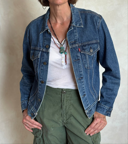 Size 38US/48EU .Vintage 70s Levi’s Denim Jacket – 2 Pockets – Made in USA-AJ357 Studio