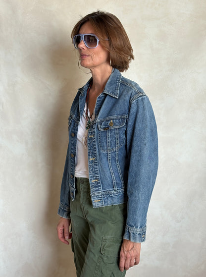Size 36US / 46EU. Vintage 70s Lee Union Made Denim Shirt – 2 Pockets – Made in USA-AJ357 Studio