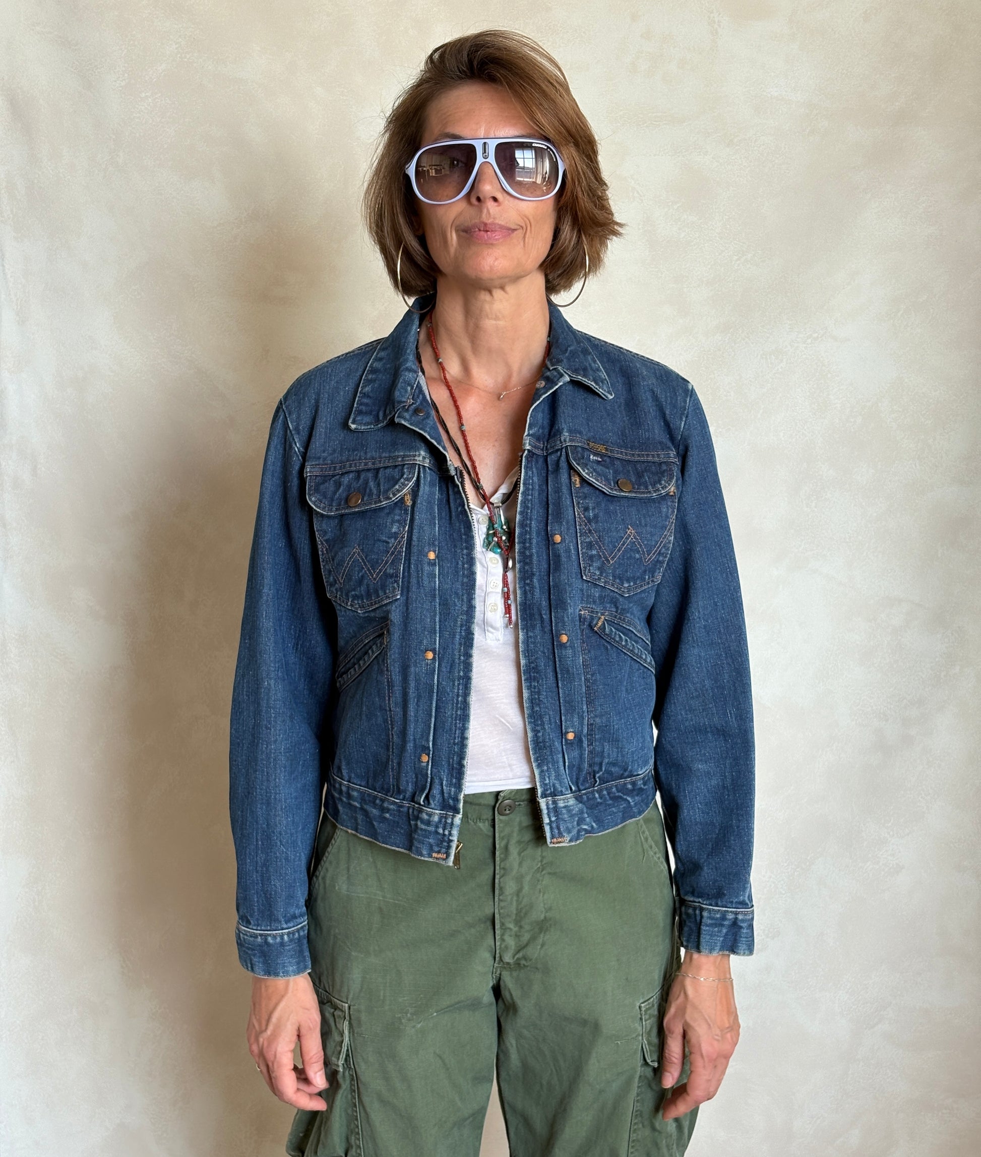 Size 40US . Authentic early 60s 24 MJZ Wrangler jacket – Made in the USA - USA Vintage Bcn