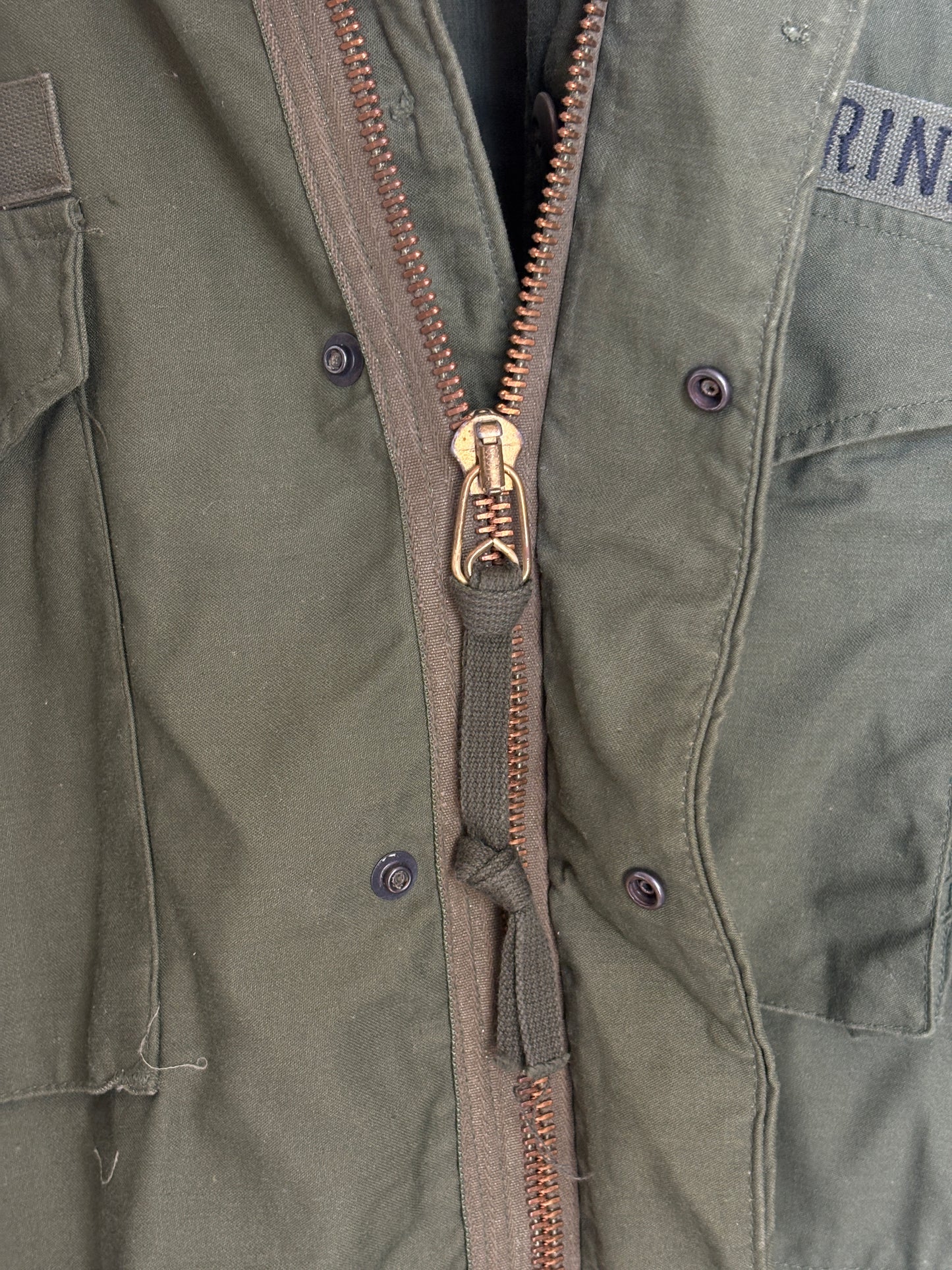 Authentic US Army M-65 Field Jacket by Alpha Industries – Vintage Military Combat Coat – Made in USA | Size Medium Regular | AJ357 Studio