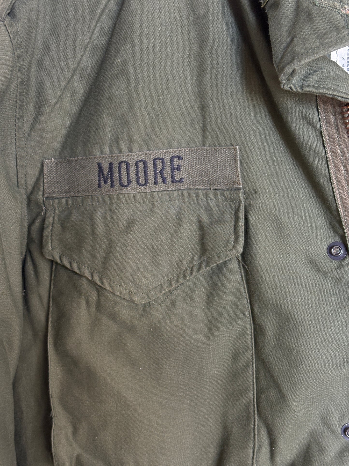 Authentic US Army M-65 Field Jacket by Alpha Industries – Vintage Military Combat Coat – Made in USA | Size Medium Regular | AJ357 Studio