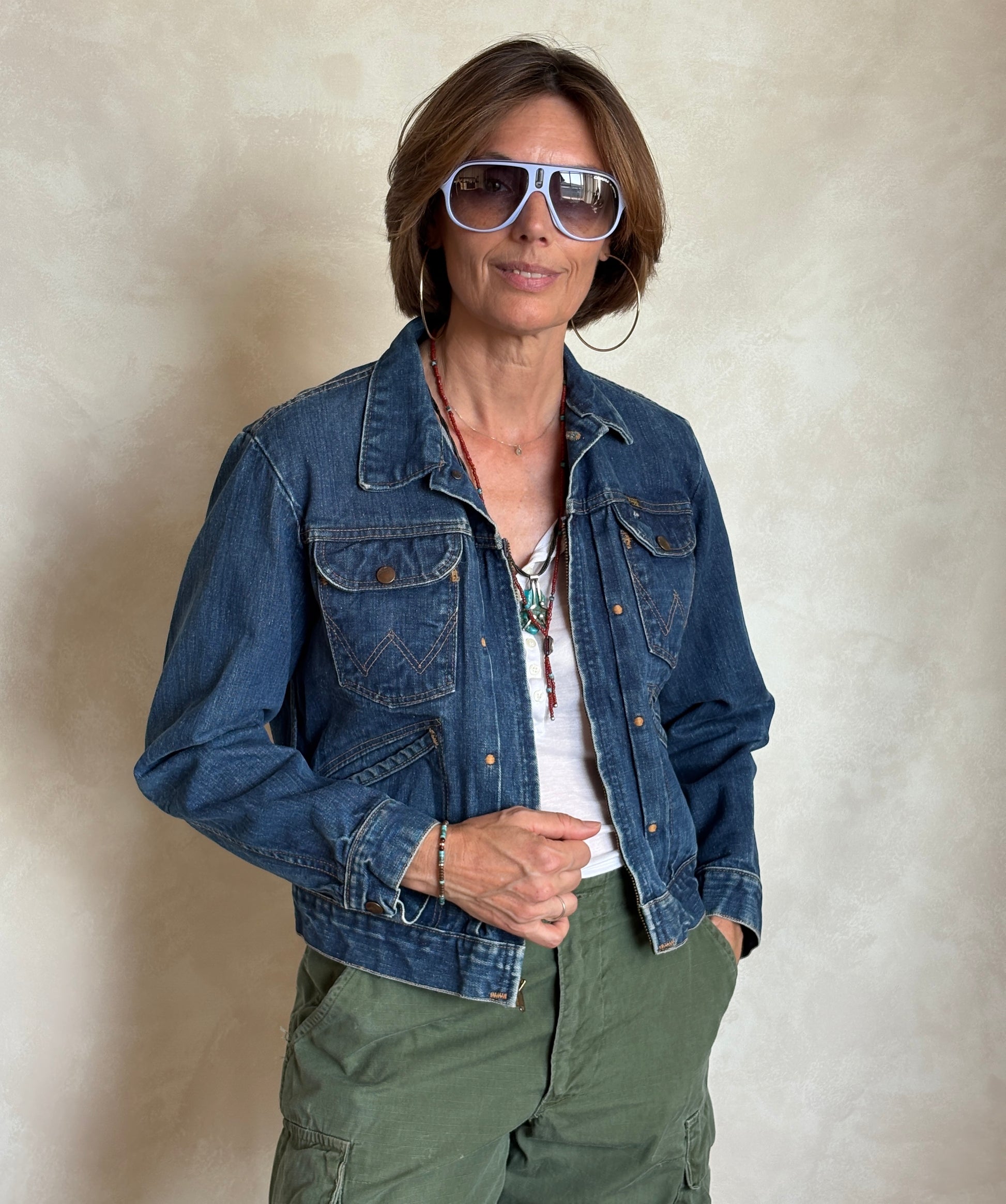 Size 40US . Authentic early 60s 24 MJZ Wrangler jacket – Made in the USA - USA Vintage Bcn