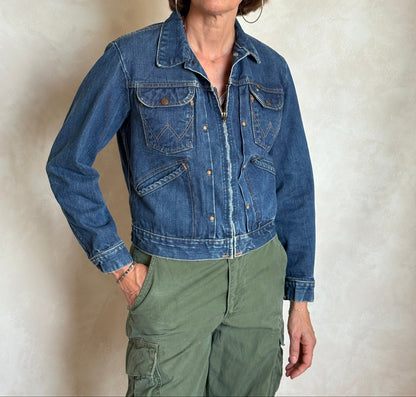 Size 40US . Authentic early 60s 24 MJZ Wrangler jacket – Made in the USA-AJ357 Studio