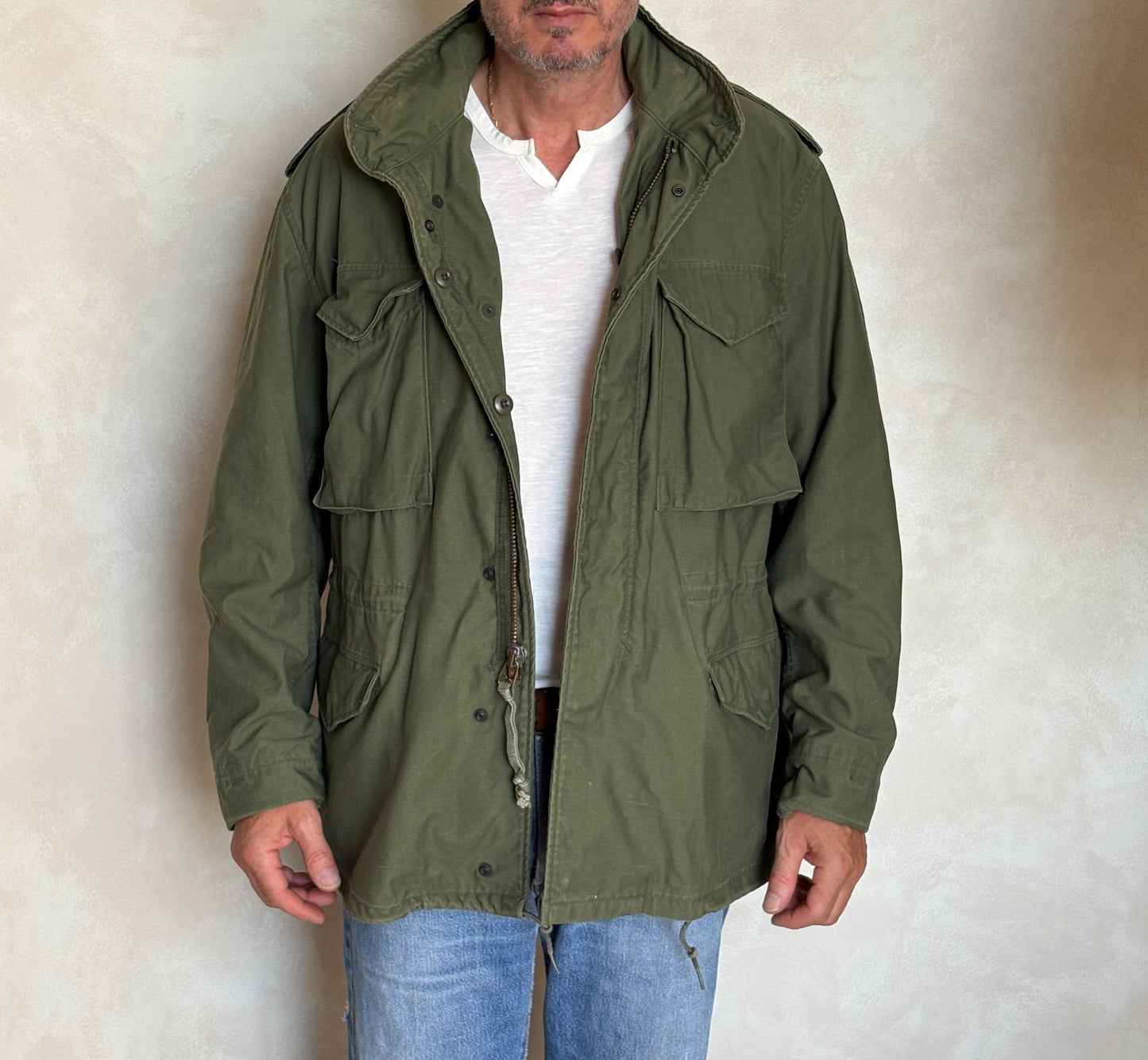 Large Reg. Authentic 1979 Vintage US Army M-65 Field Jacket – Military Issued – Made in USA |