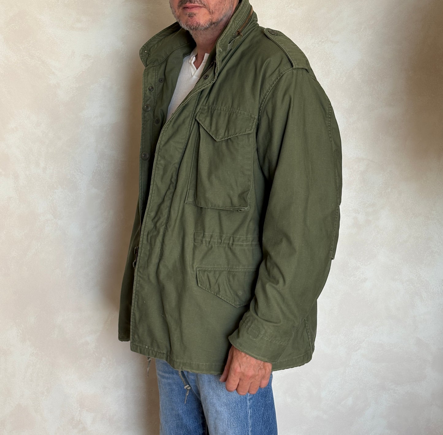Large Reg. Authentic 1979 Vintage US Army M-65 Field Jacket – Military Issued – Made in USA |