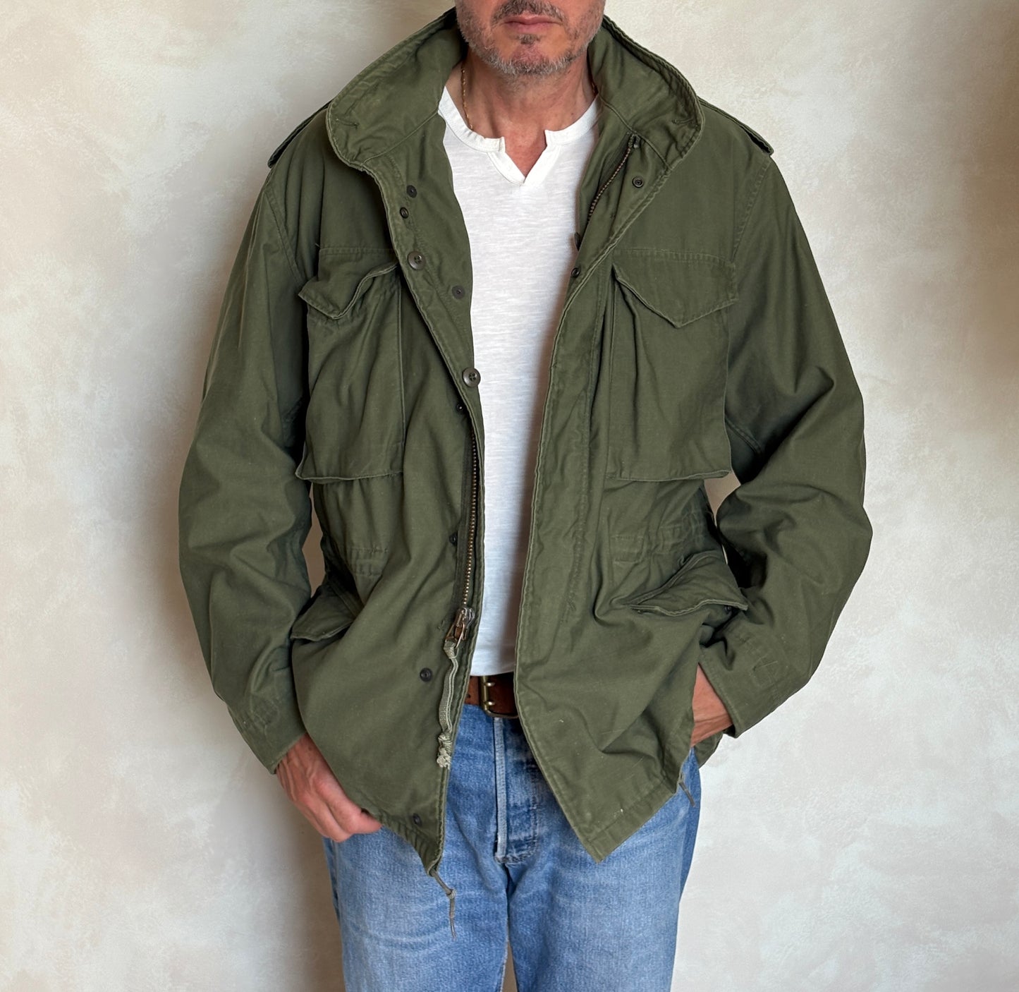 Large Reg. Authentic 1979 Vintage US Army M-65 Field Jacket – Military Issued – Made in USA |