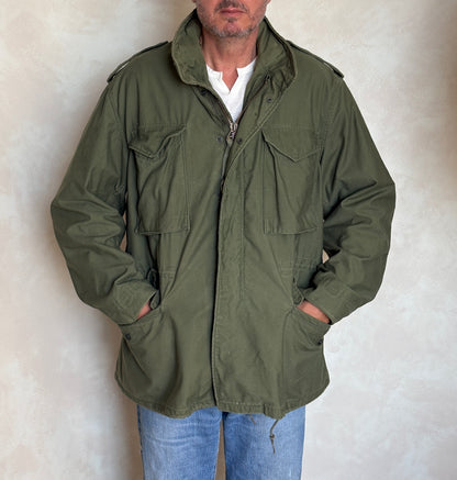 Large Reg. Authentic 1979 Vintage US Army M-65 Field Jacket – Military Issued – Made in USA |