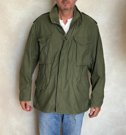 Large Reg. Authentic 1979 Vintage US Army M-65 Field Jacket – Military Issued – Made in USA |