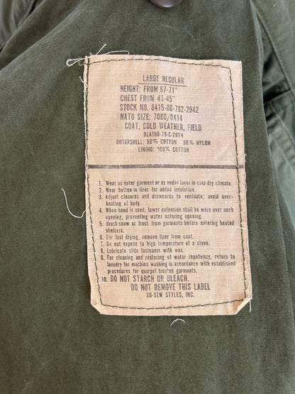 Large Reg. Authentic 1979 Vintage US Army M-65 Field Jacket – Military Issued – Made in USA |