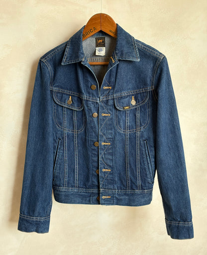 Size 34US / 44EU . Vintage 80s Lee Denim Jacket – 4 Pockets – Made in USA-AJ357 Studio