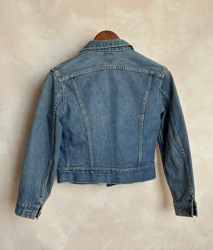 Size 34US / 44EU. Vintage 80s Lee Union Made Denim Shirt – 2 Pockets – Made in USA-AJ357 Studio