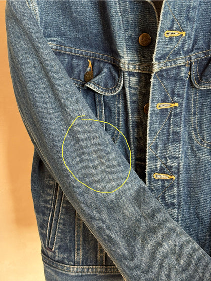 Size 36US / 46EU .Vintage 80s Lee Denim Jacket – 4 Pockets – Made in USA-AJ357 Studio