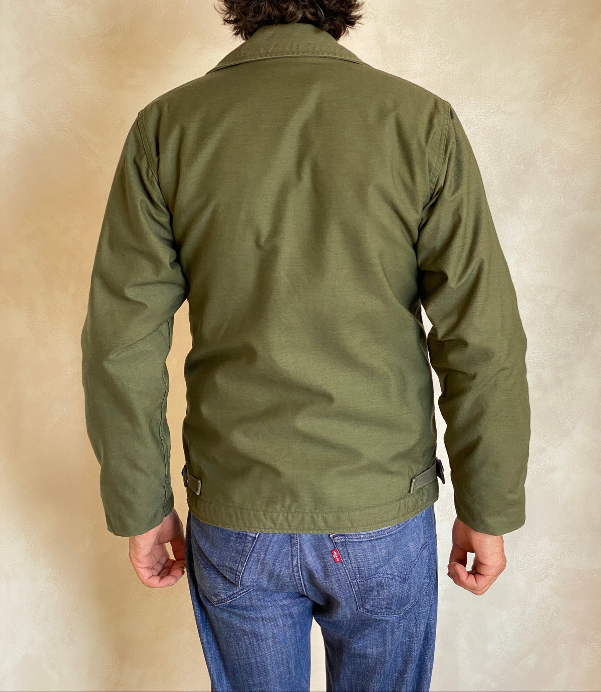 US Navy A-2 Deck Jacket — 1985 Issue, Authentic Military Outerwear- Size Small-AJ357 Studio