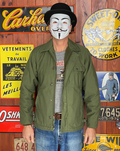 US Navy A-2 Deck Jacket — 1979 Issue, Authentic Military Outerwear- Size Small.-AJ357 Studio