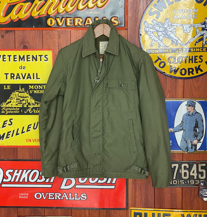 US Navy A-2 Deck Jacket — 1979 Issue, Authentic Military Outerwear- Size Small.-AJ357 Studio