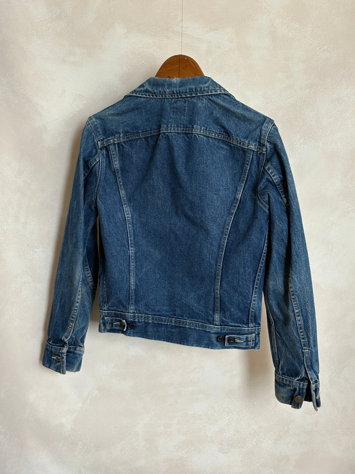 Size 34US / 44EU .Vintage 80s Lee Denim Jacket – 4Pockets – Made in USA-AJ357 Studio